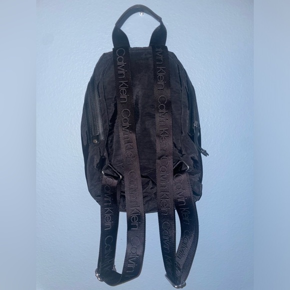 Black black Calvin Klein backpack fall backpack winter backpack travel bag - Picture 12 of 12